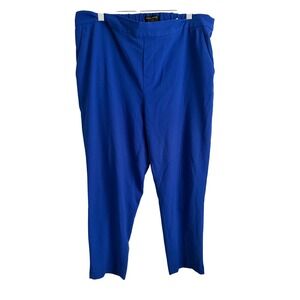 Banana Republic Hayden Cobalt Blue Pull-On Straight Leg Ankle Length Pants 12P